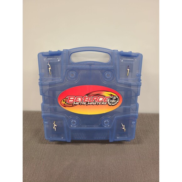 Beyblade Metal Masters Beylocker Carry Case Storage Blue Gray Clear Hasbro 2010 - Picture 1 of 6